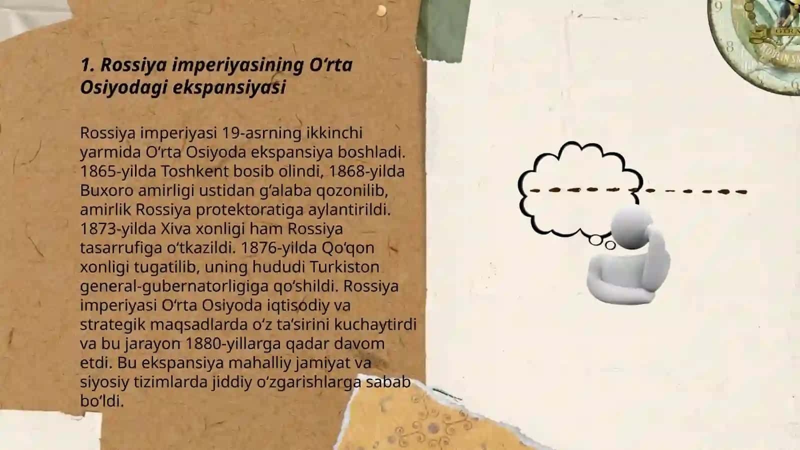 Osiyoning Chor Rossiyasi tomonidan bosib olishi 3