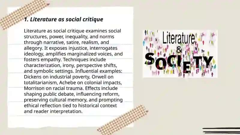 Literature and society 3