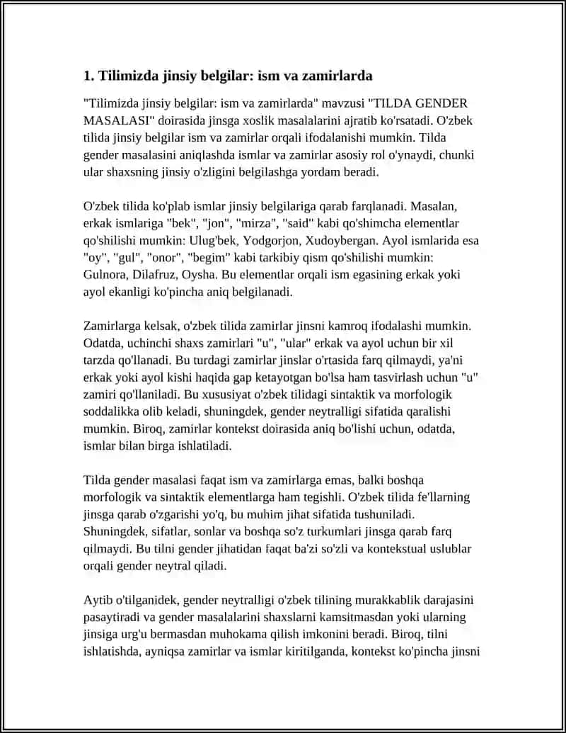 Tilda Gender Masalasi 3