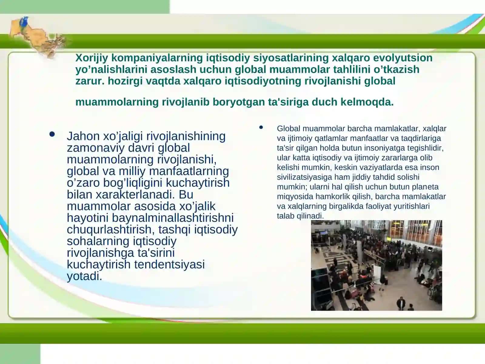 Jahon iqtisodiyotining global muammolari 3