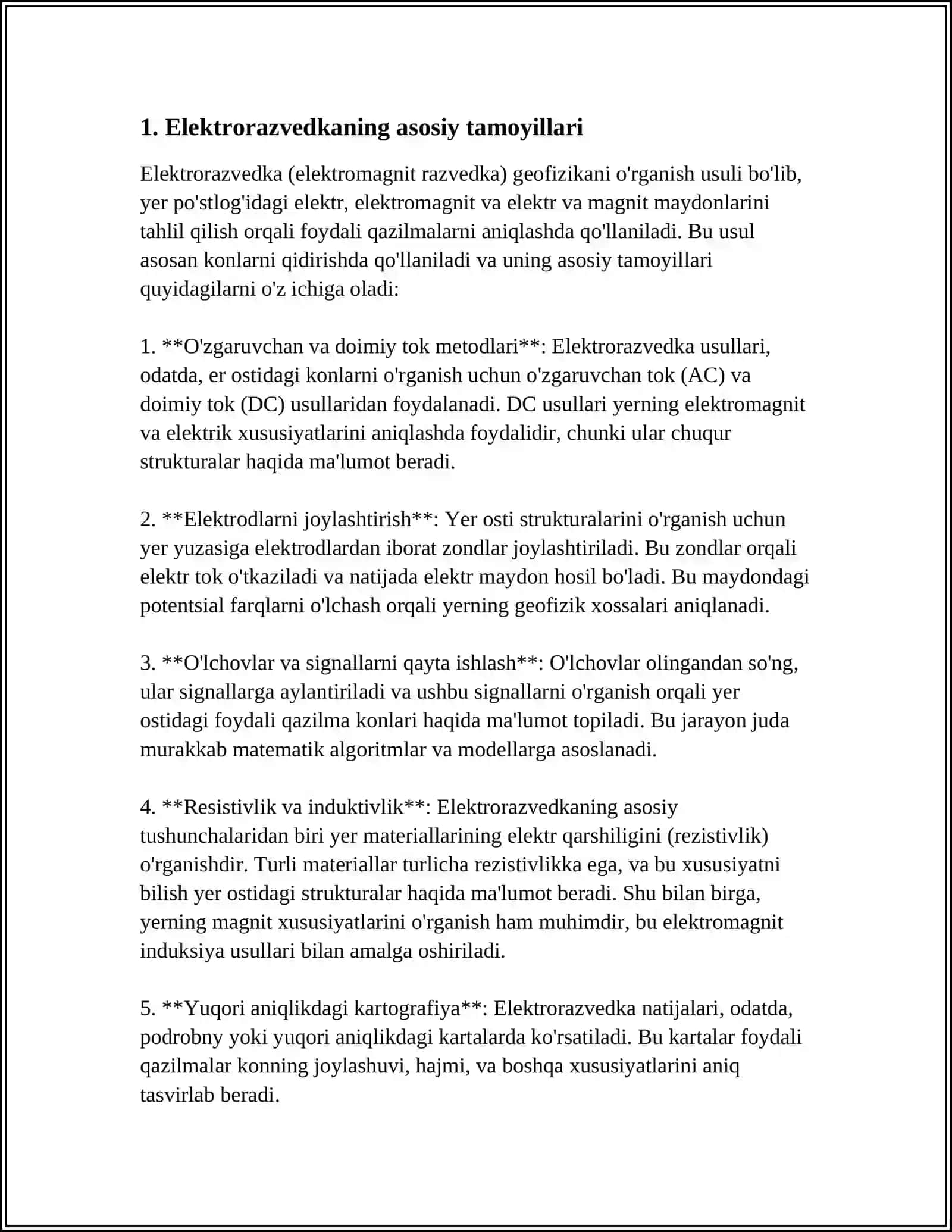 Elektra Razvedka va Seysma Razvedka Bilan Birgalikda Neft va Gaz Uyumlari 3