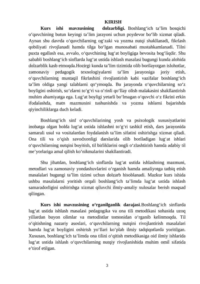 Boshlang‘ich sinflarda lug‘at ustida ishlash 3
