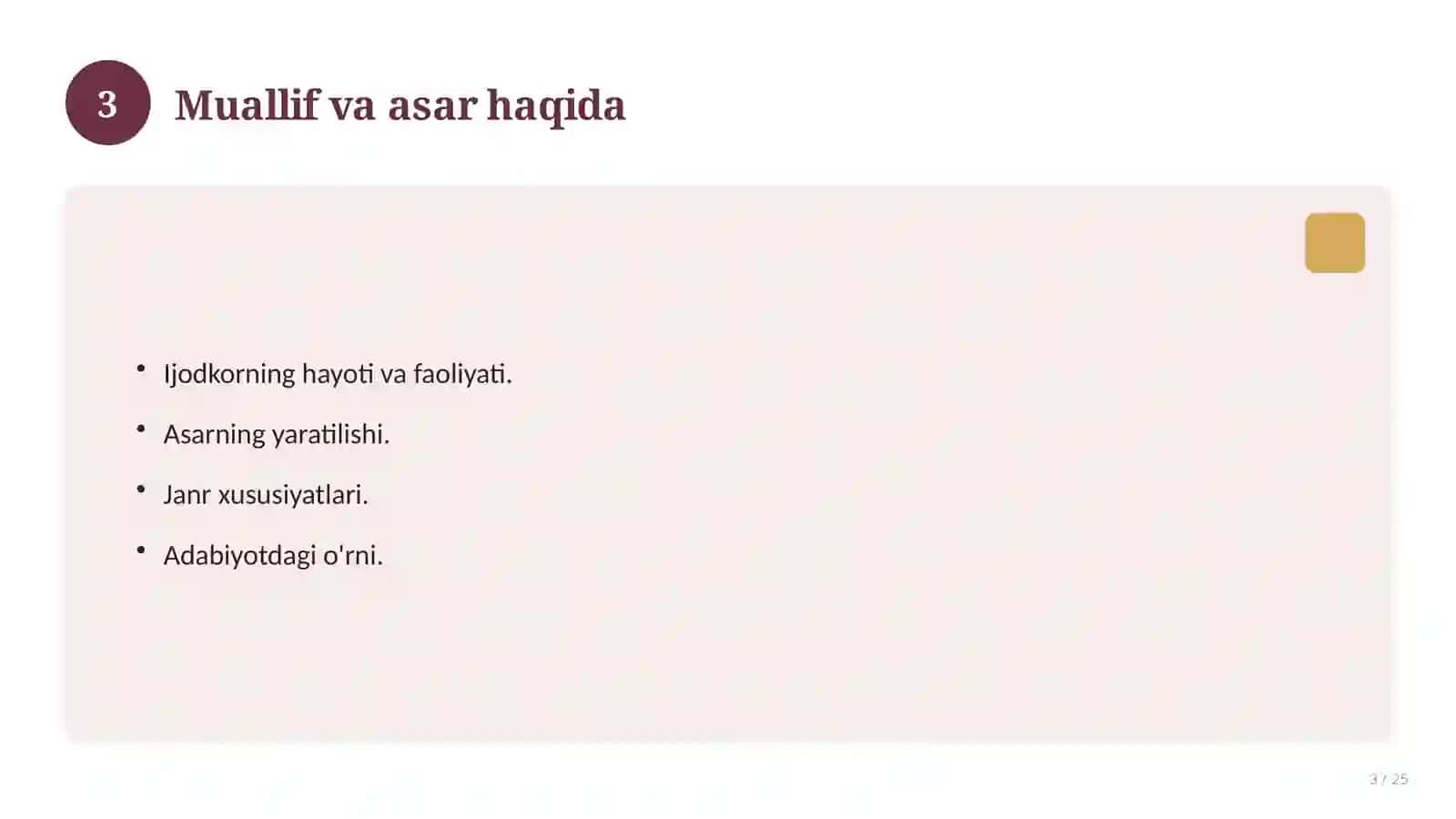 Hikoya janridagi asarni o'qitish metodikasi 3