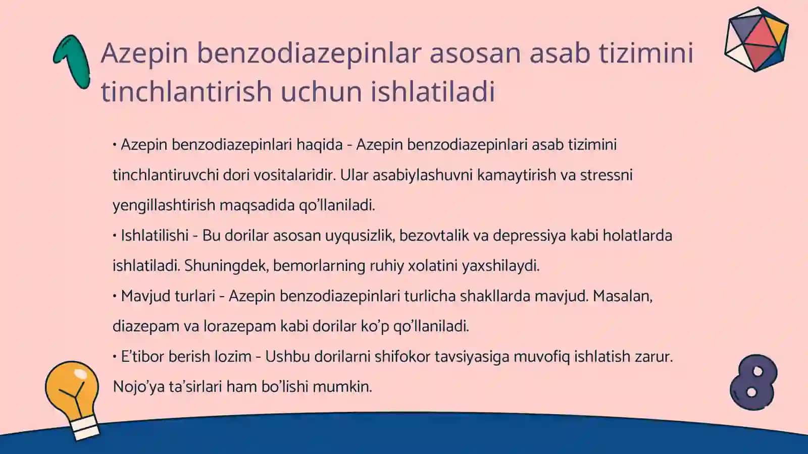 Azepin benzodiazepin va oksazin hosilalari 3