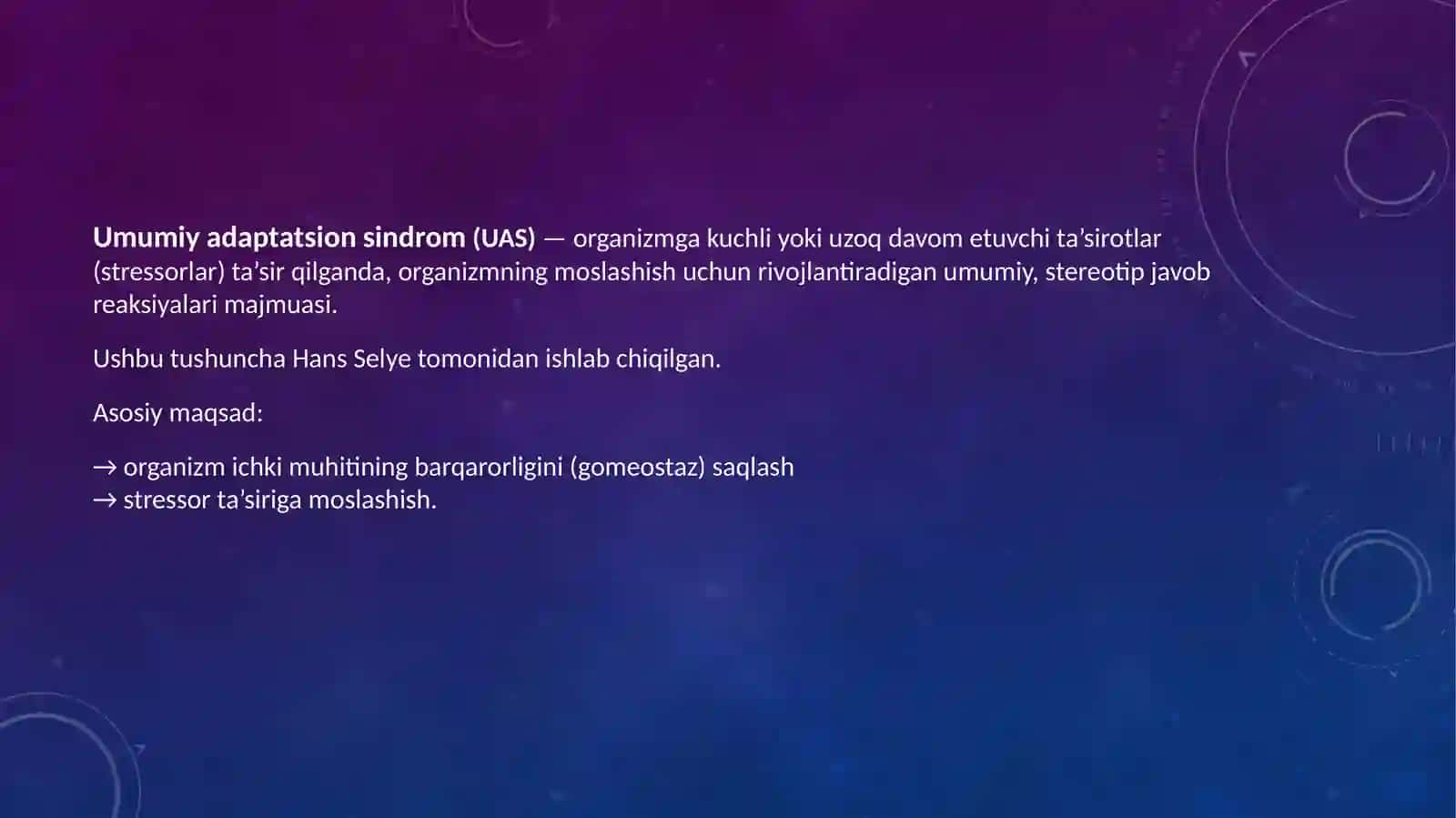 Umumiy adaptatsion sindrom 3