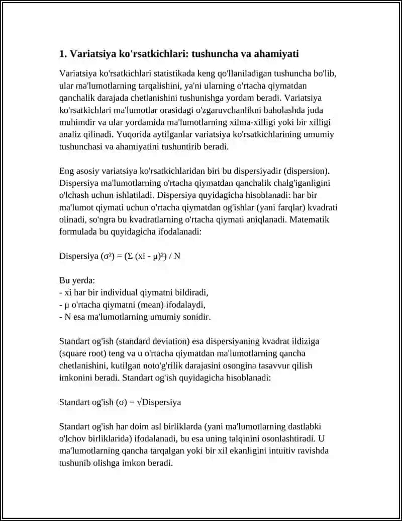 VARIATSIYA KO’RSATKICHLARI 3