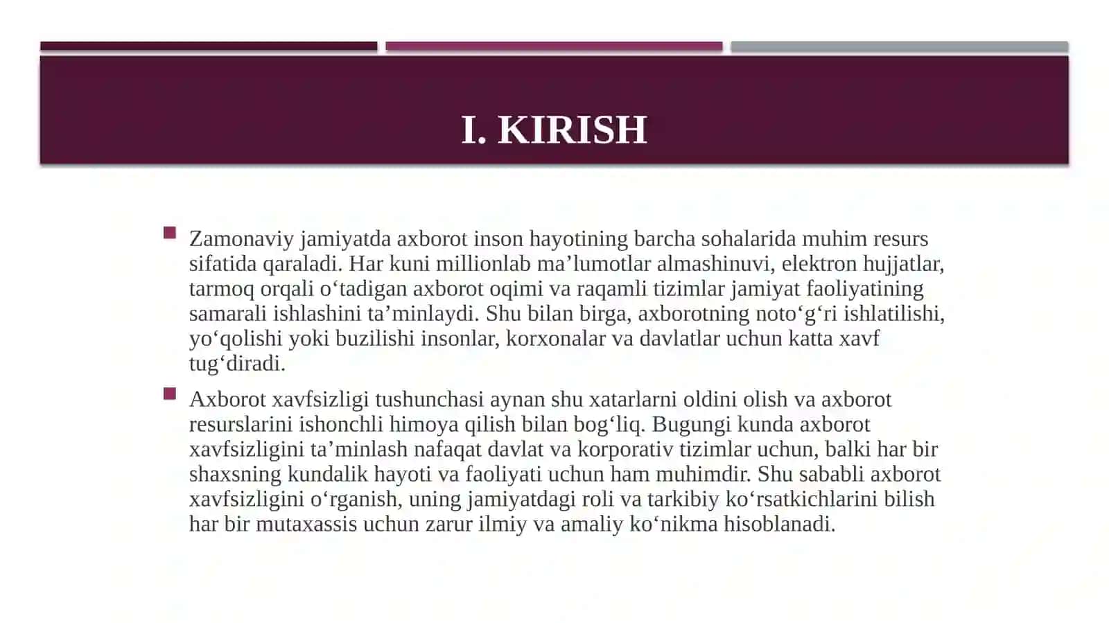 Axborot havfsizligi tushunchasi 3