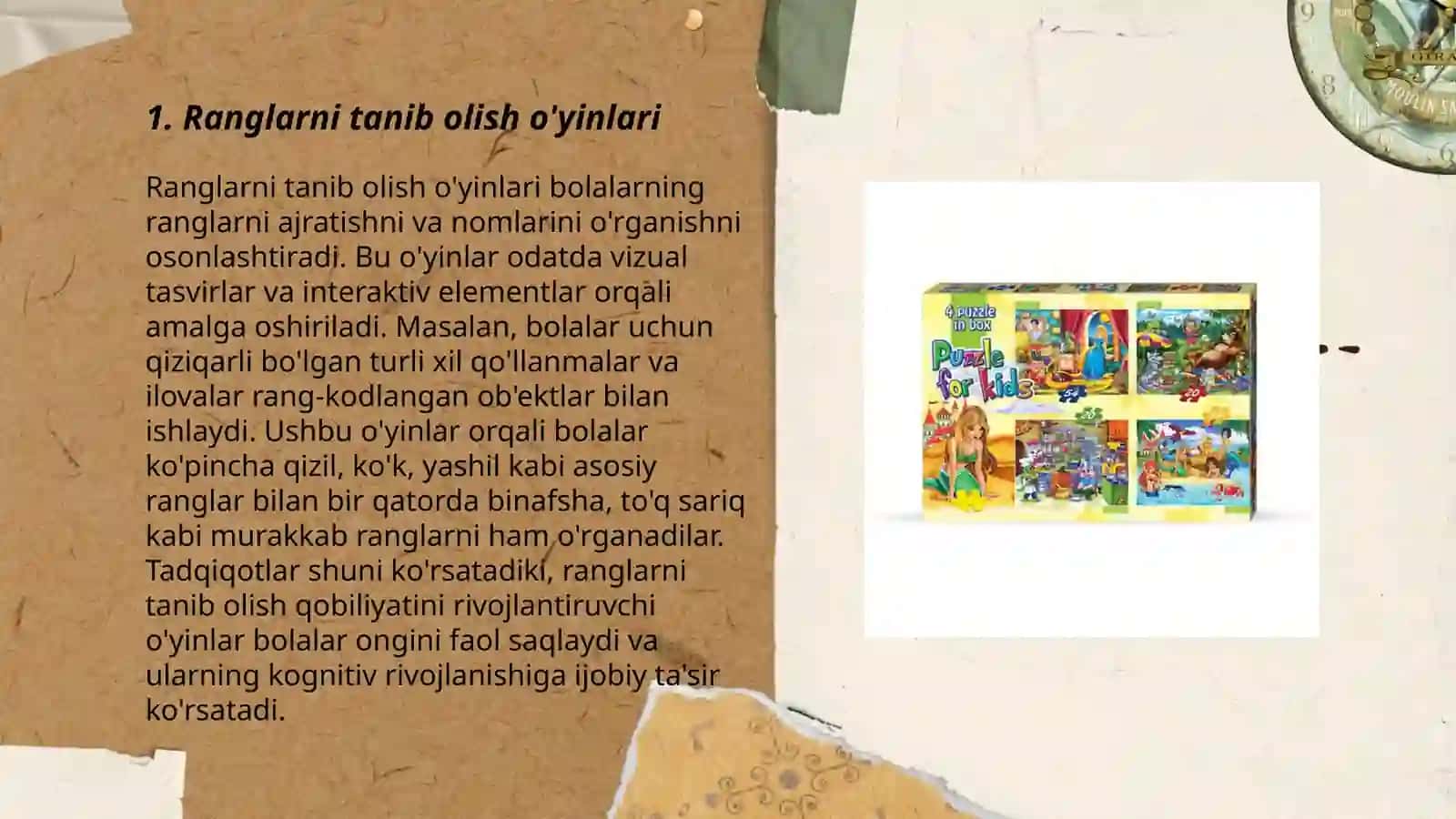 Xarakatlarni rivojlantiruvchi o'yinchoqlar 3