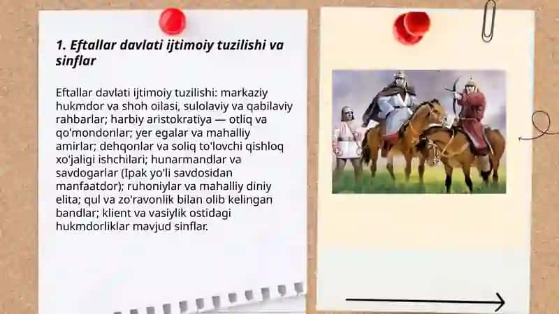 Eftallar Davlati davrida ijtimoiy-Iqtisodiy hayot 3