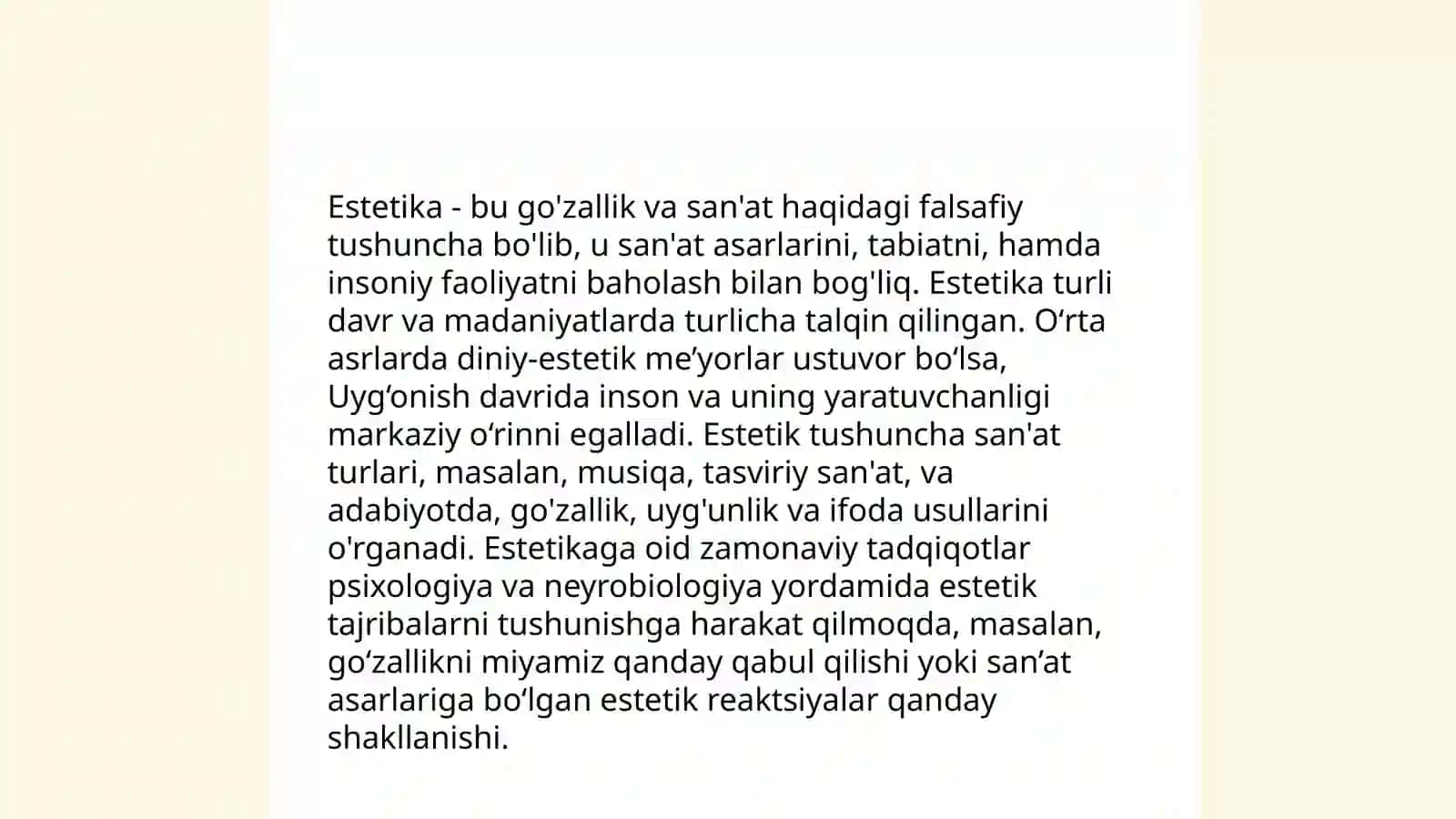 Estetik tarbiya 3