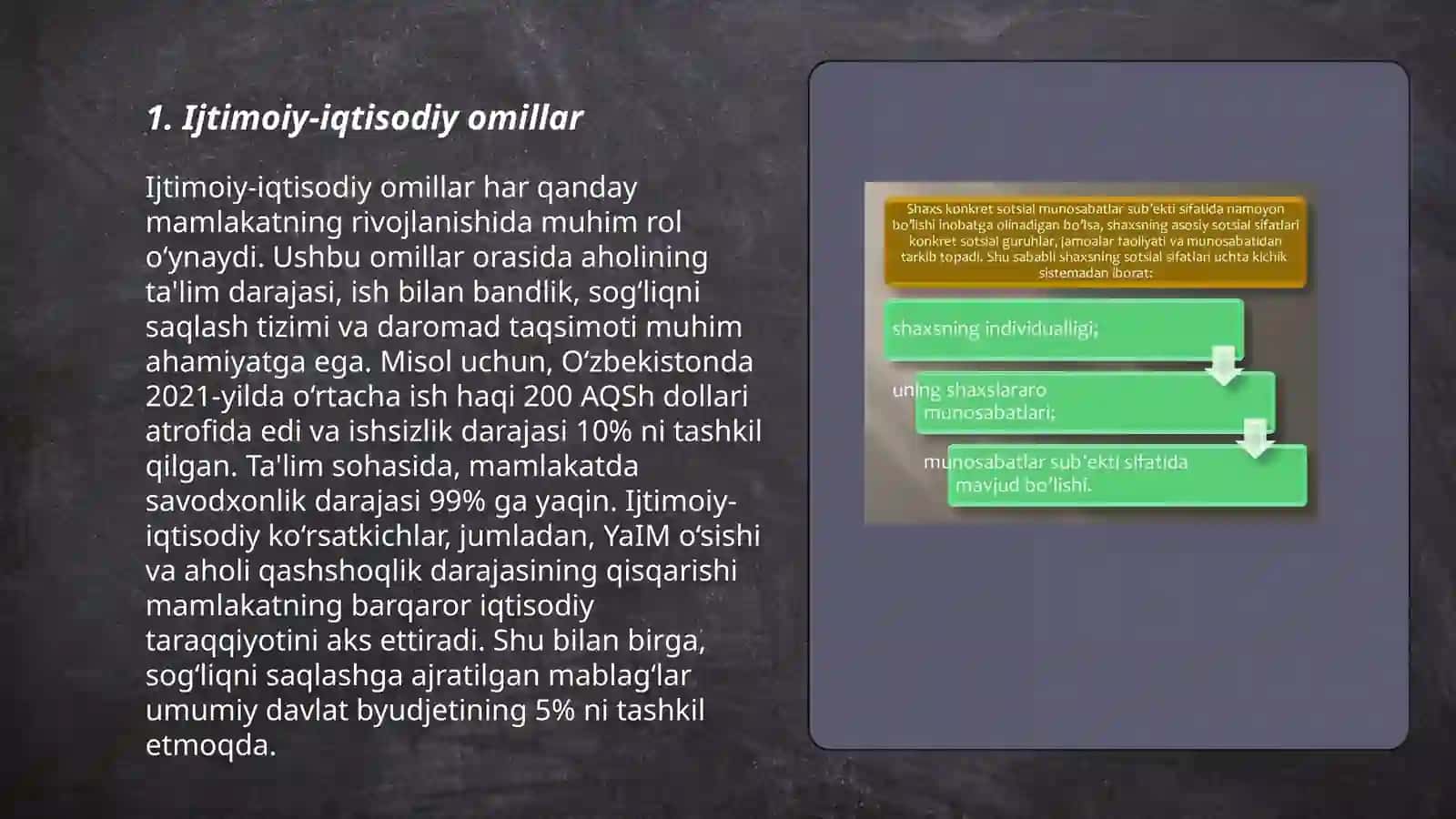 Ijtimoiy-iqtisodiy omillar 3
