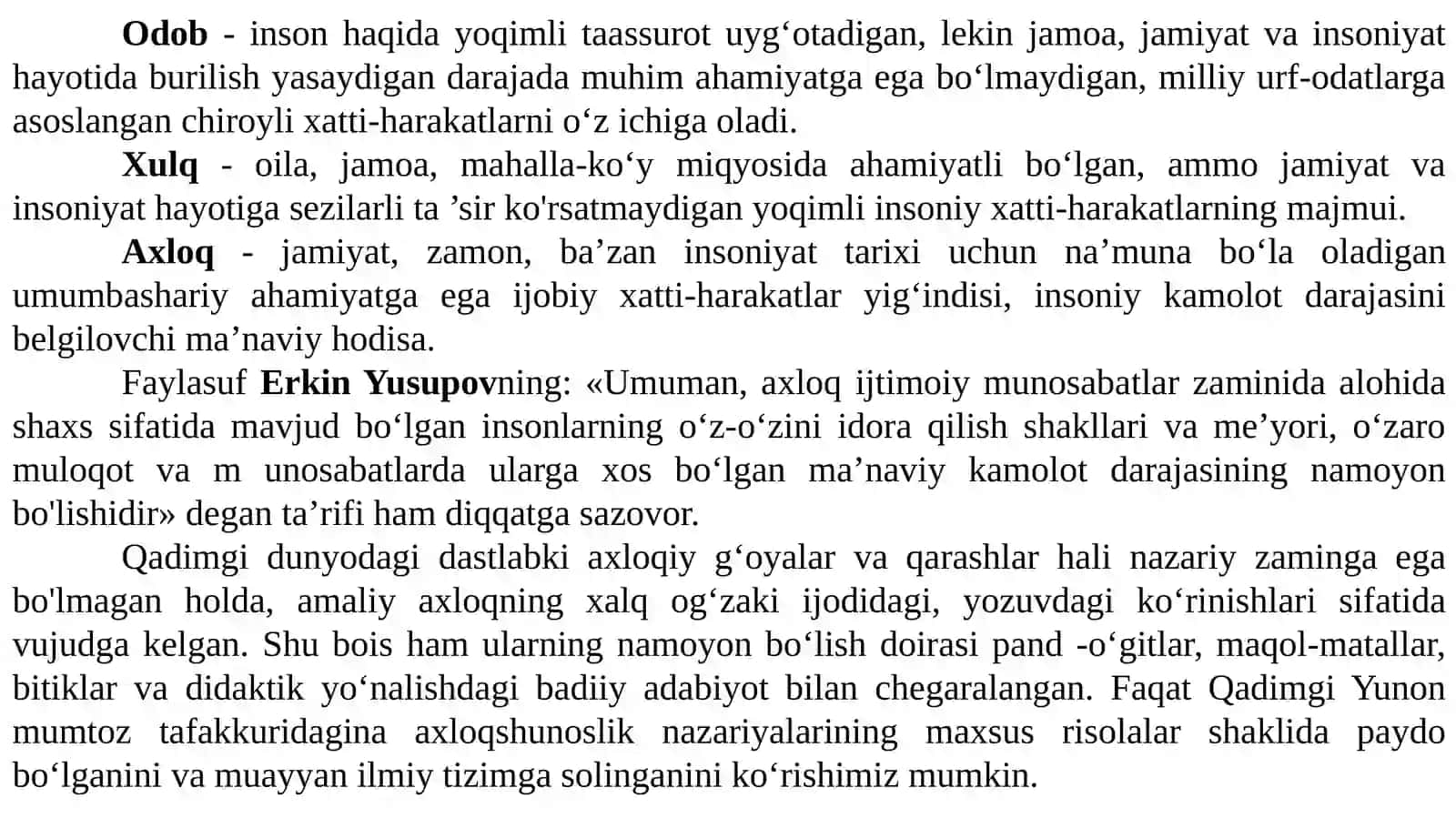 11- Axloq falsafasi (Etika) 3