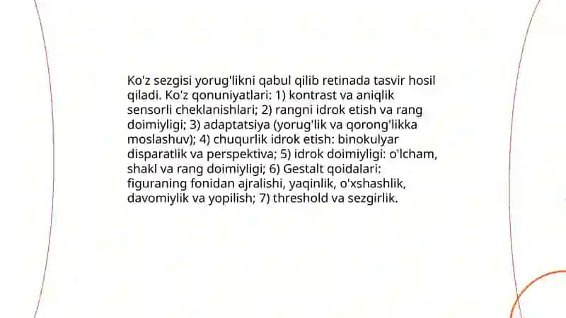 Sezgi turlari va uning qonuniyatlari 3