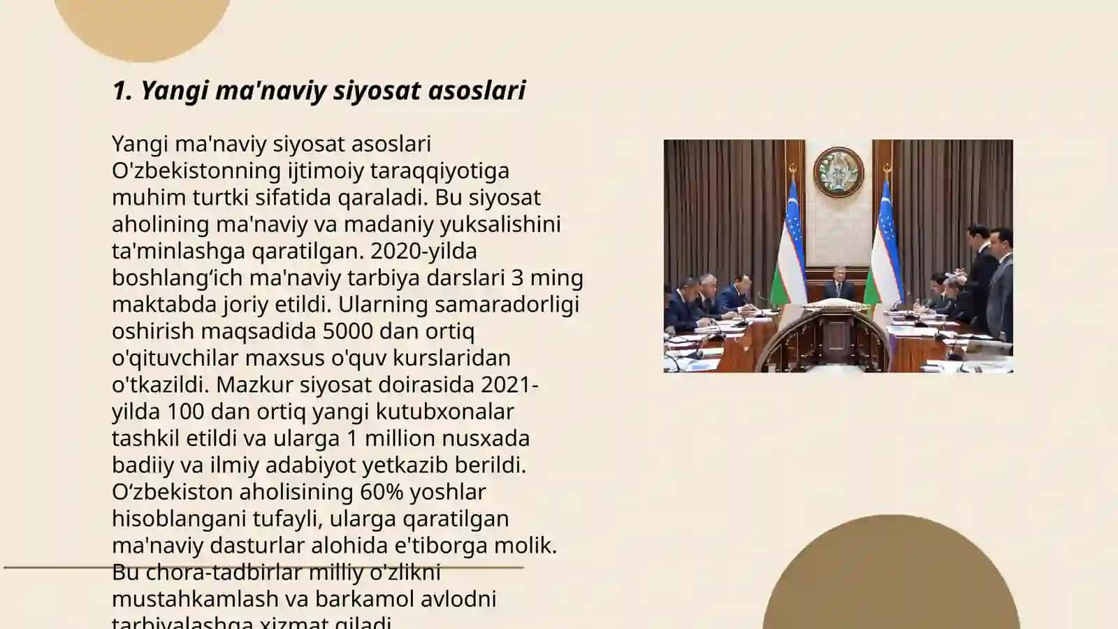 Yangi ma'naviy siyosat asoslari 3