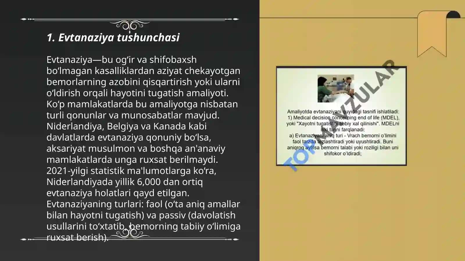 Evtanaziya muammolari 3
