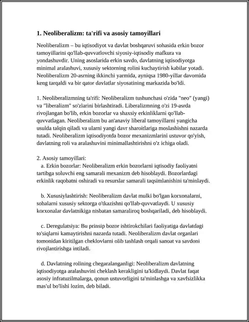 NEOLIBERALIZM 3