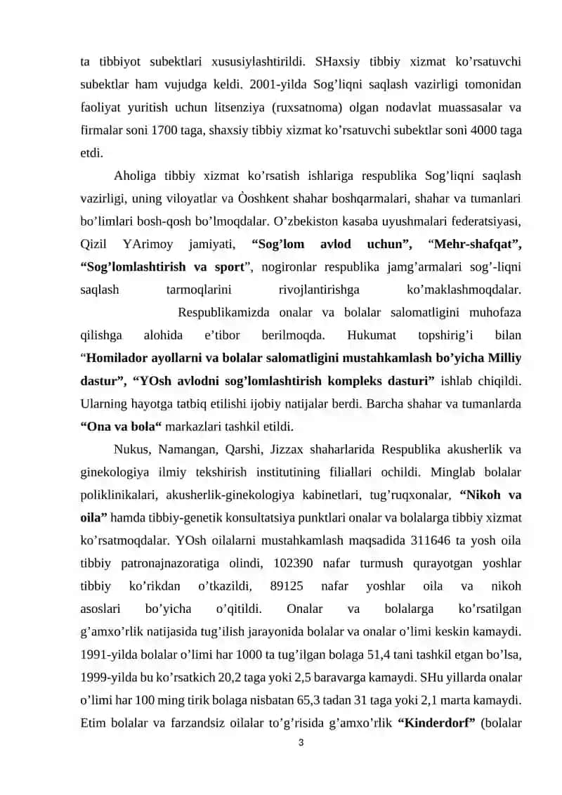 O’ZBEKISTON RESPUBLIKАSIDАGI IJTIMOIY SOHADAGI ISLOHOTLAR 3