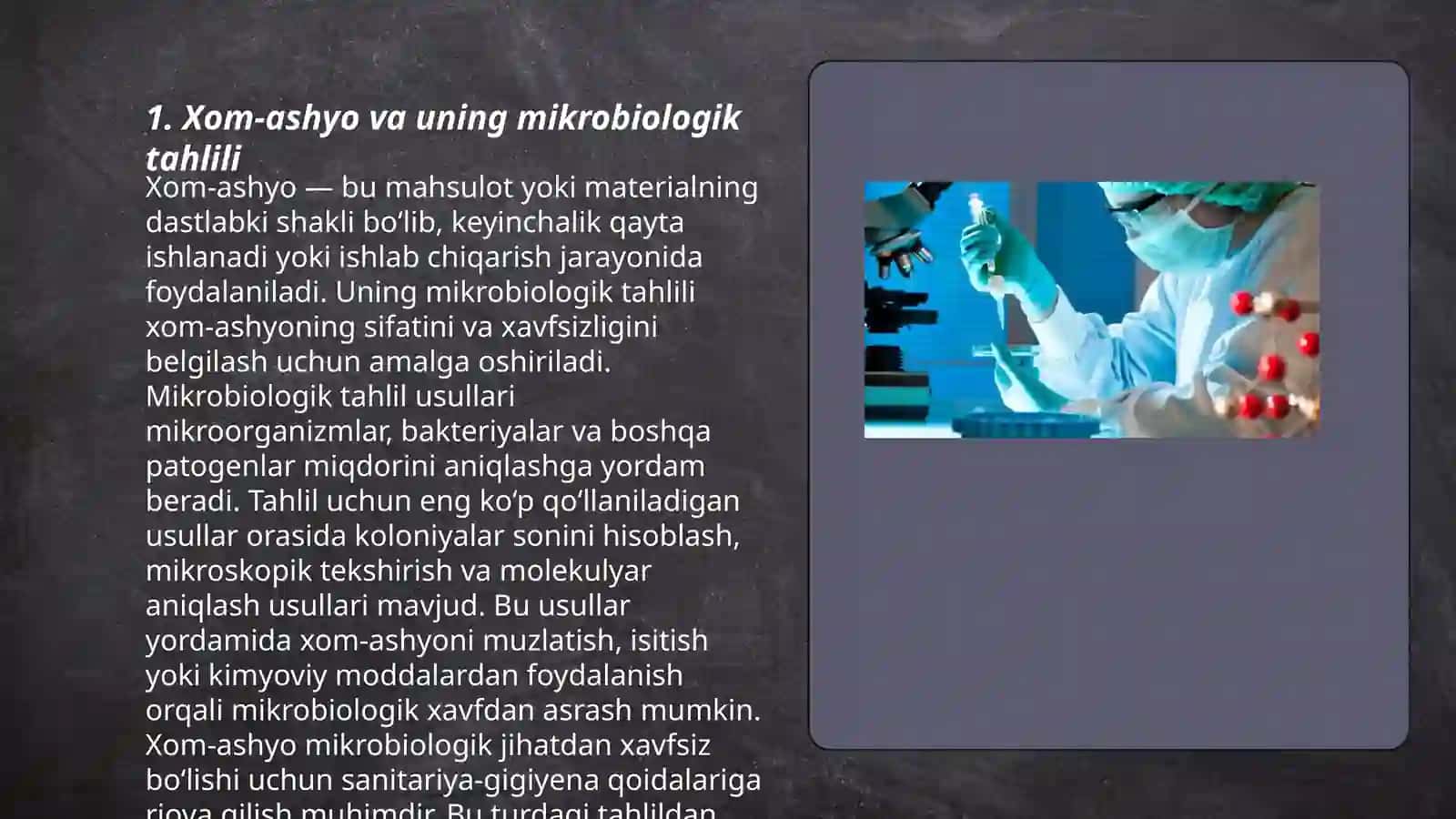 Xom-ashyo mikrobiologiyasi 3