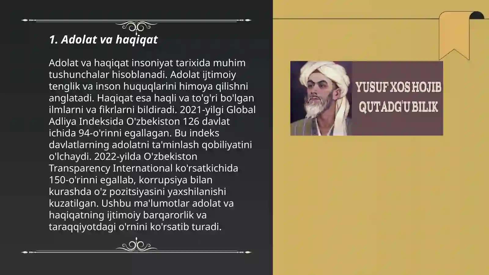 Adolat va haqiqat 3