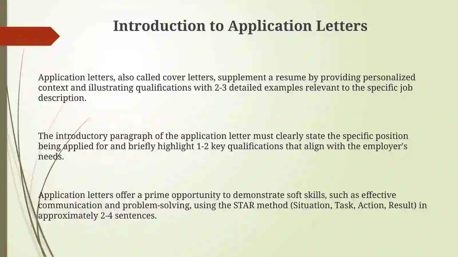 Application letter 3