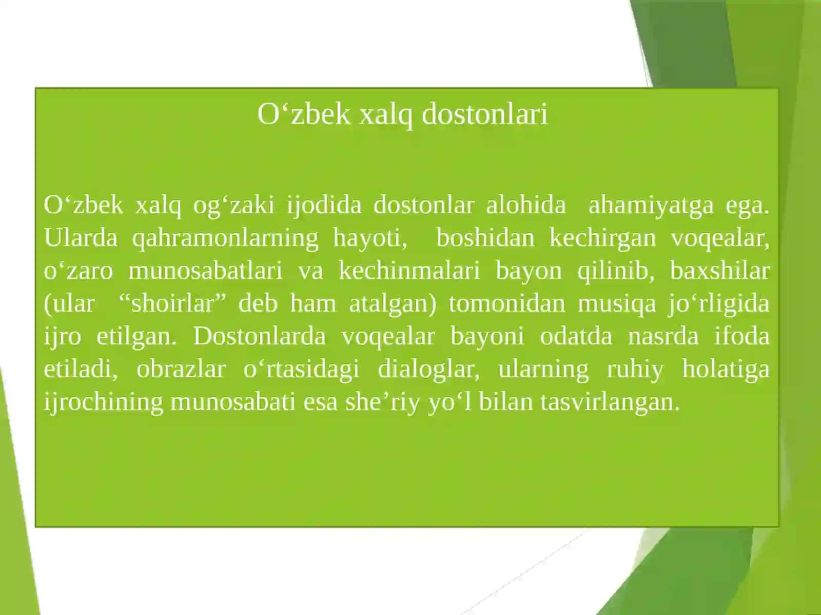 Xalqog`zakiijodi: “Go`ro`g`li”dostonlariturkumi 3