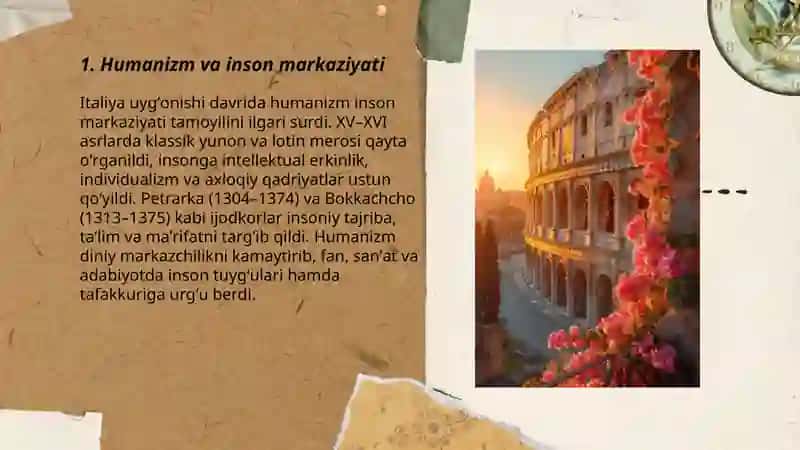 Italiya uygʻonish davrining asosiy xususiyatlari 3