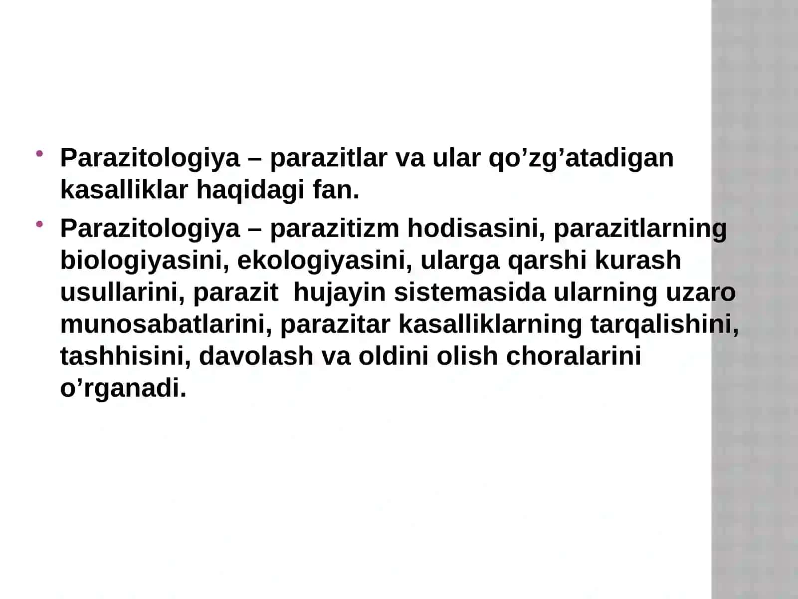 Parazitizmning biologik asoslari 3