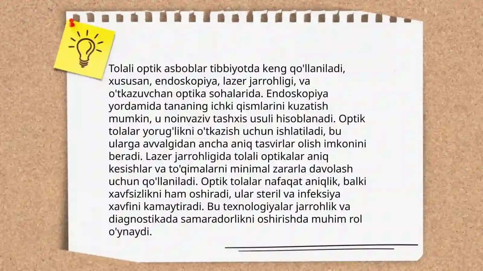 Tolali optika asboblarning tibbiyotdagi ahamiyati 3