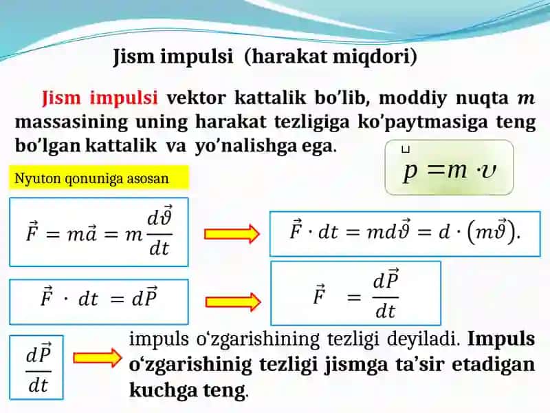 QATTIQ JISMLARNING AYLANMA HARAKAT DINAMIKASI 3