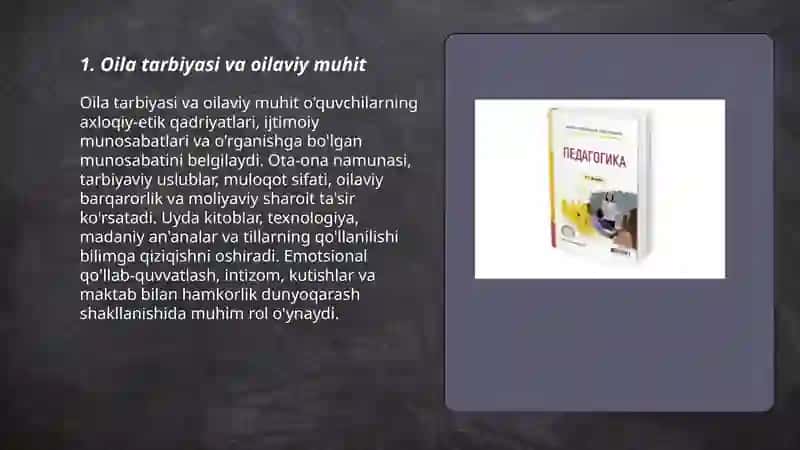 O’quvchilar dunyoqarashini shakllanishiga ta’sir etuvchi omillar 3