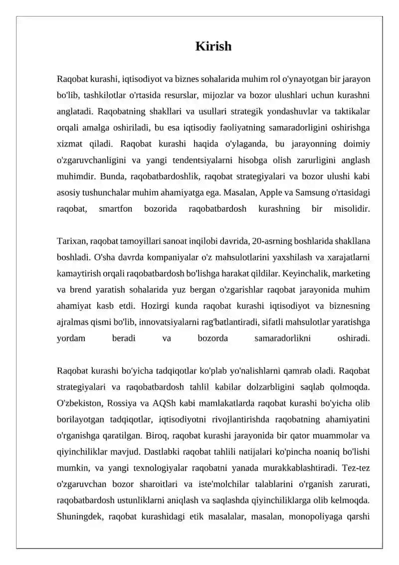 Raqobat kurashining shakillari va usullari 3