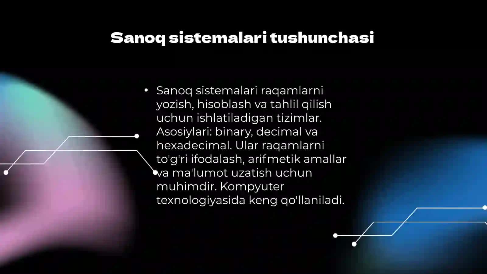 Sanoq sistemalari 3