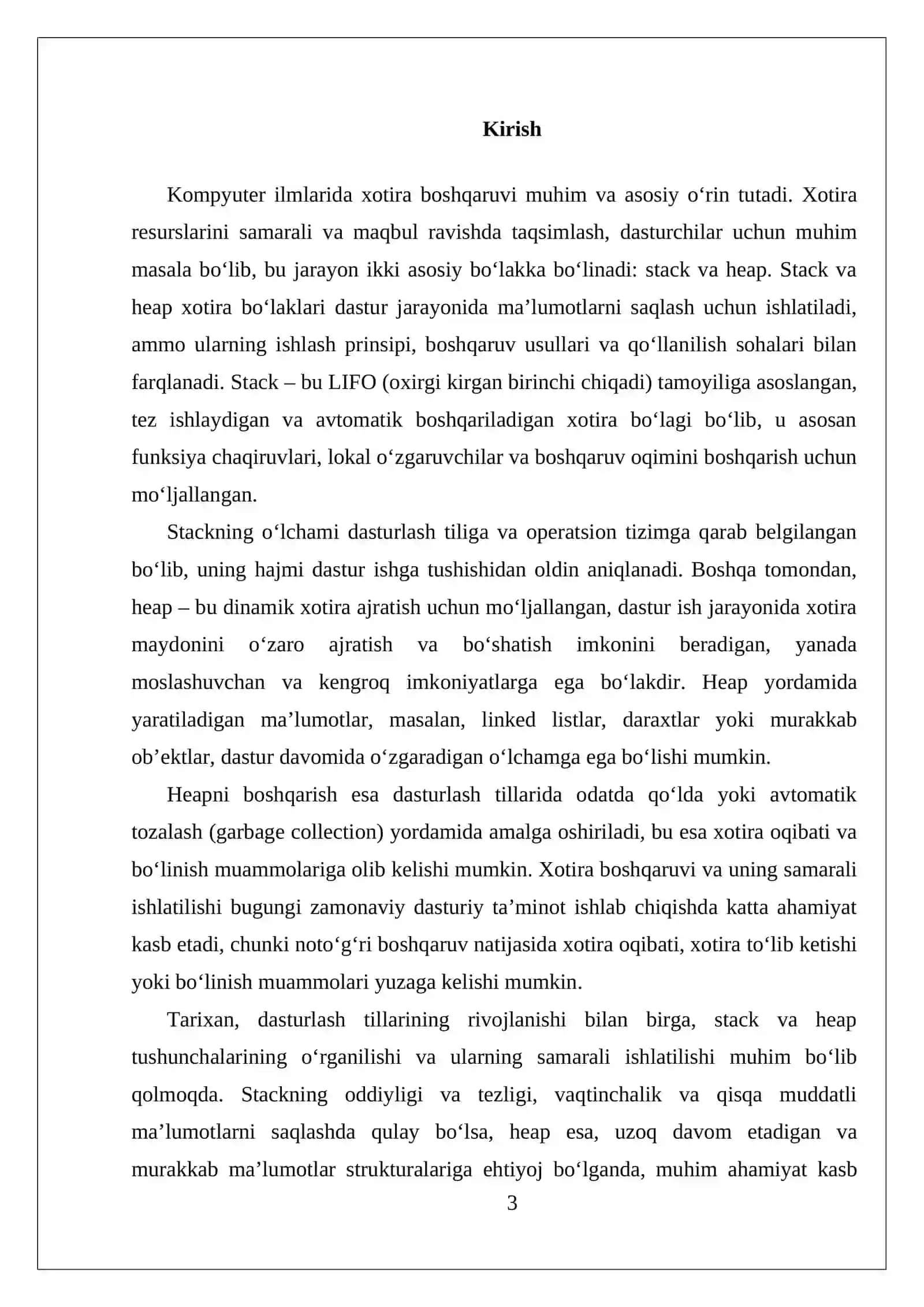 STACK VA HAEP XOTIRALARINING FARQLARI 3