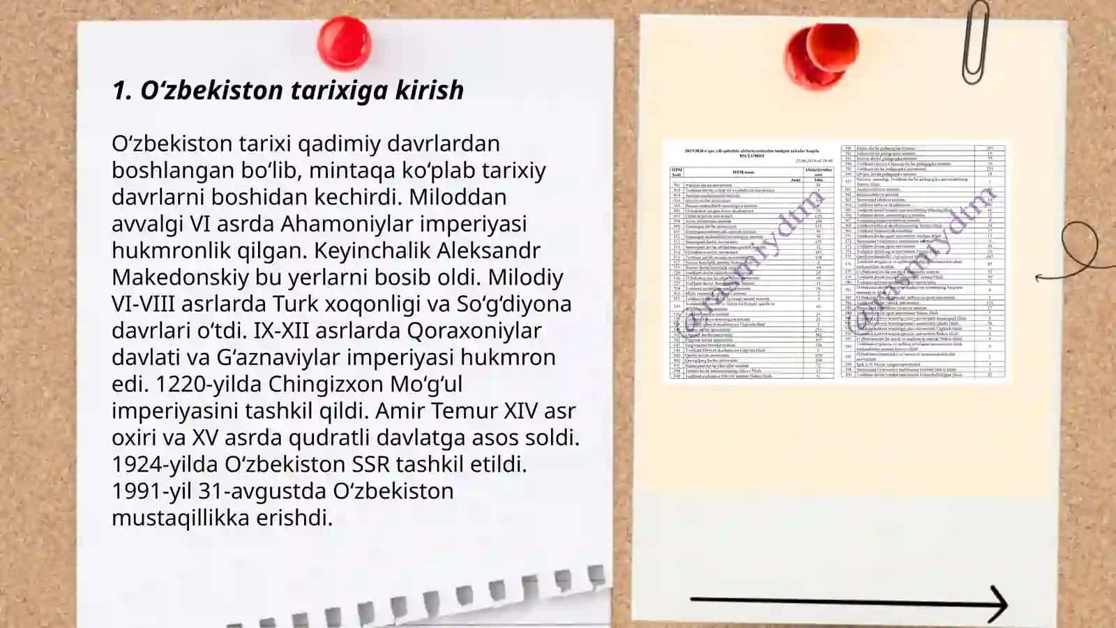 O'zbekiston tarixi fanidan mustaqil ish 3