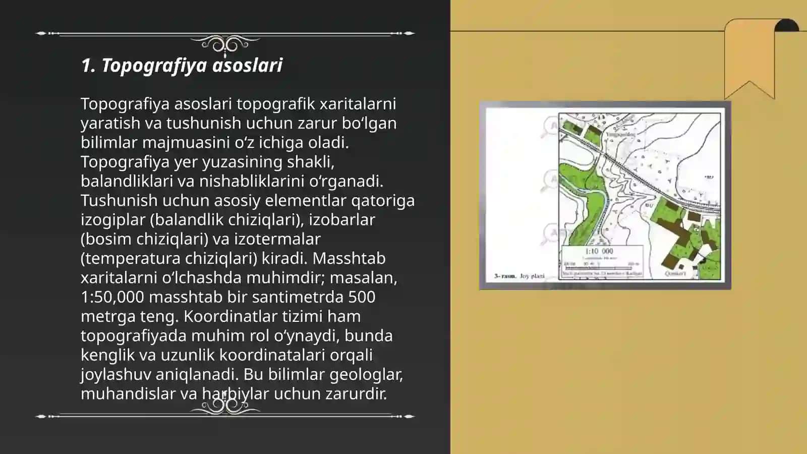 Topogirafiya va shartli belgilar 3