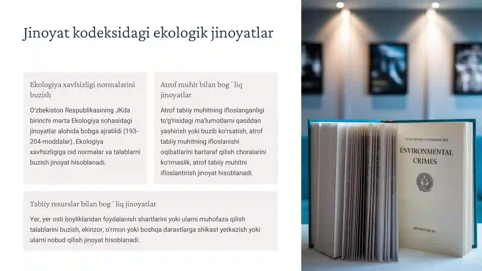 Ekologiya sohasidagi jinoyatlar 3