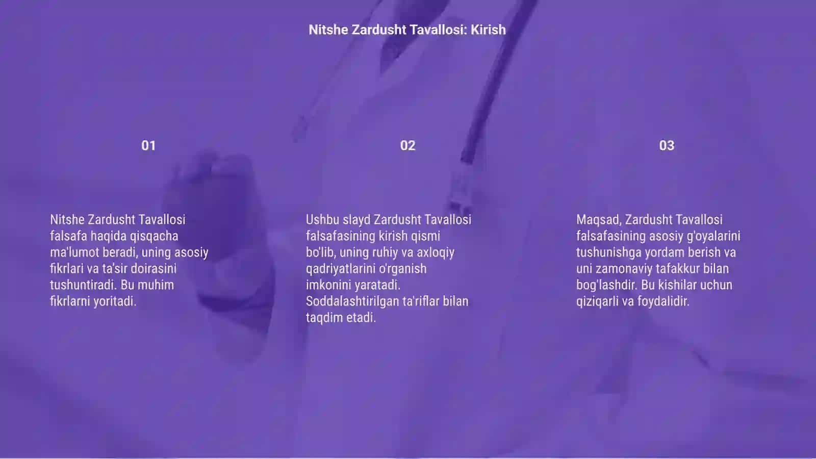 Nitshe "Zardusht tavallosi" 3