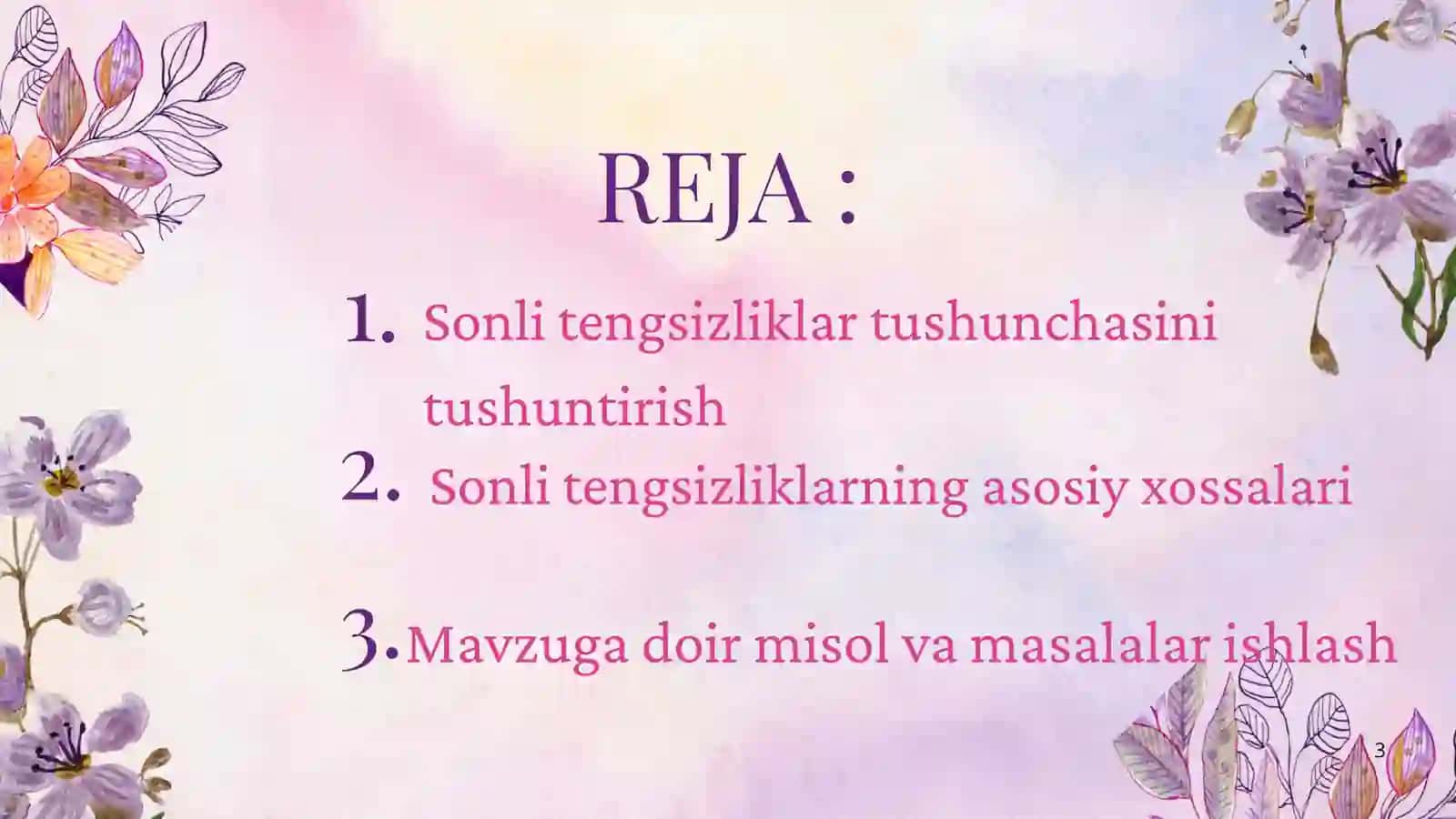 ALGEBRADA TENGSIZLIKLAR 3