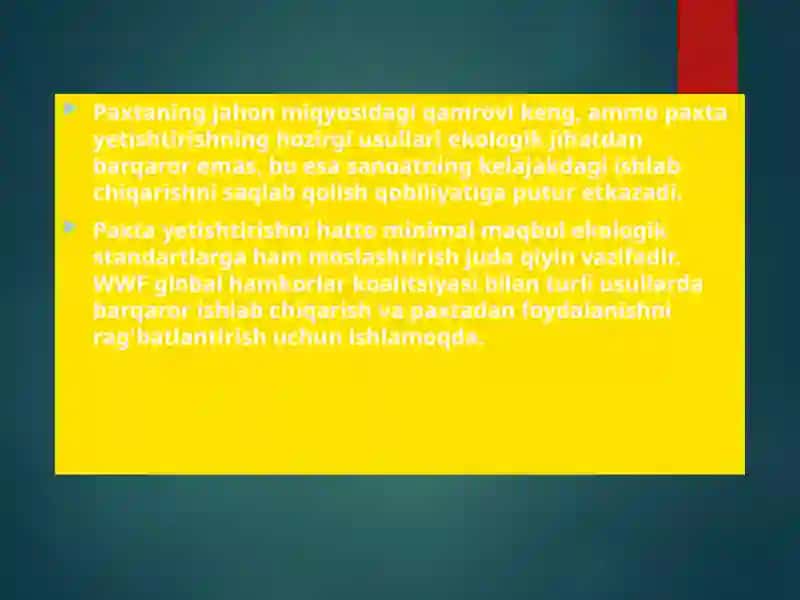 Industrial iqtisodiyot paxta yetishtirish samarali yo‘llari 3
