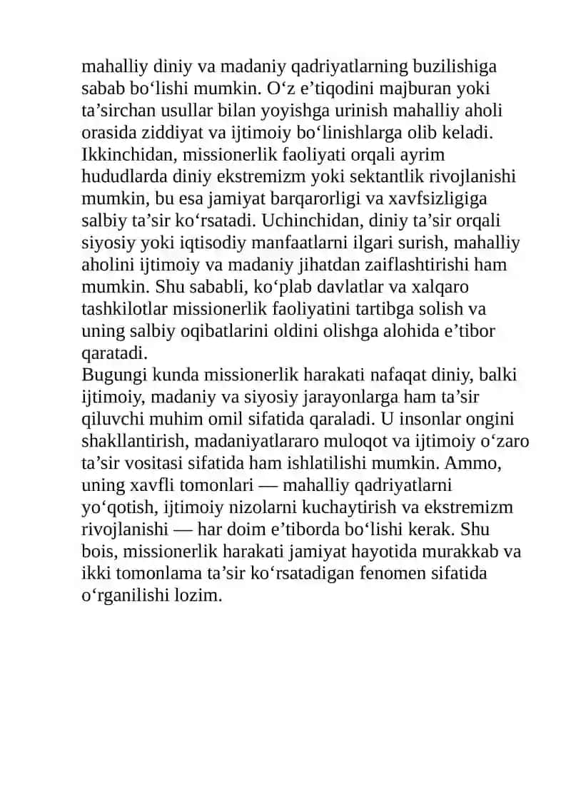Missionerlik harakati 3