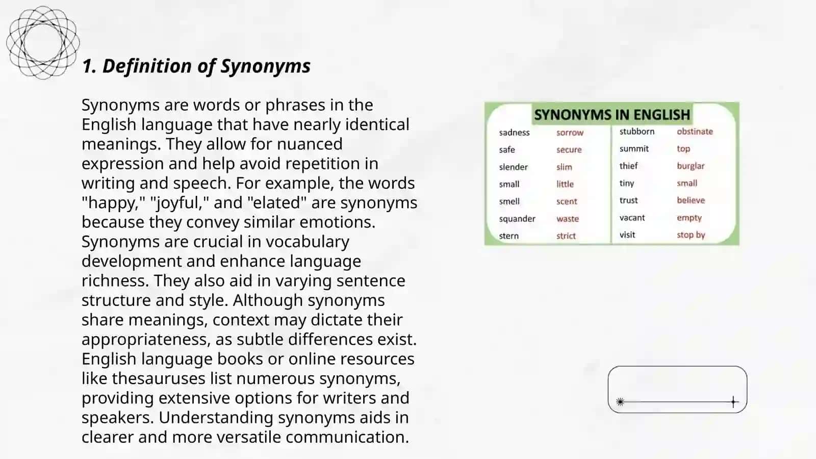 Synonyms 3
