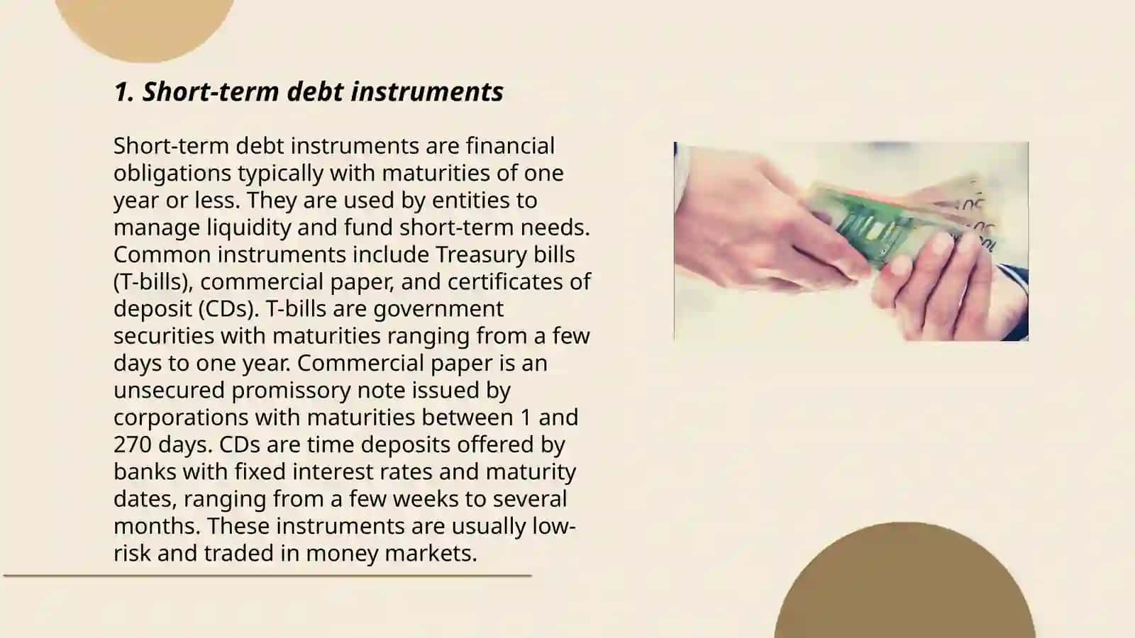 Money markets 3
