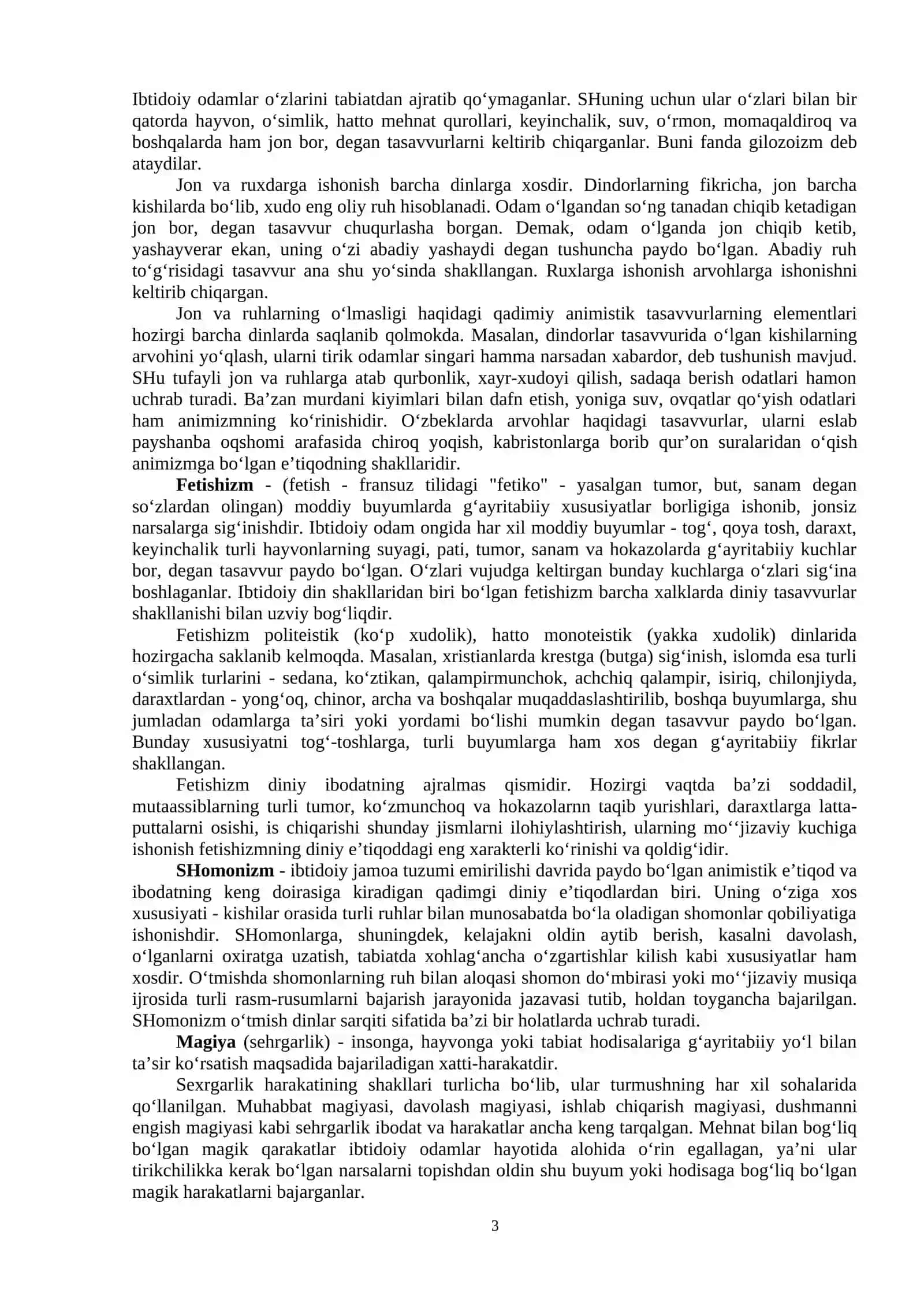 URUG‘-QABILA VA MILLIY DINLAR 3