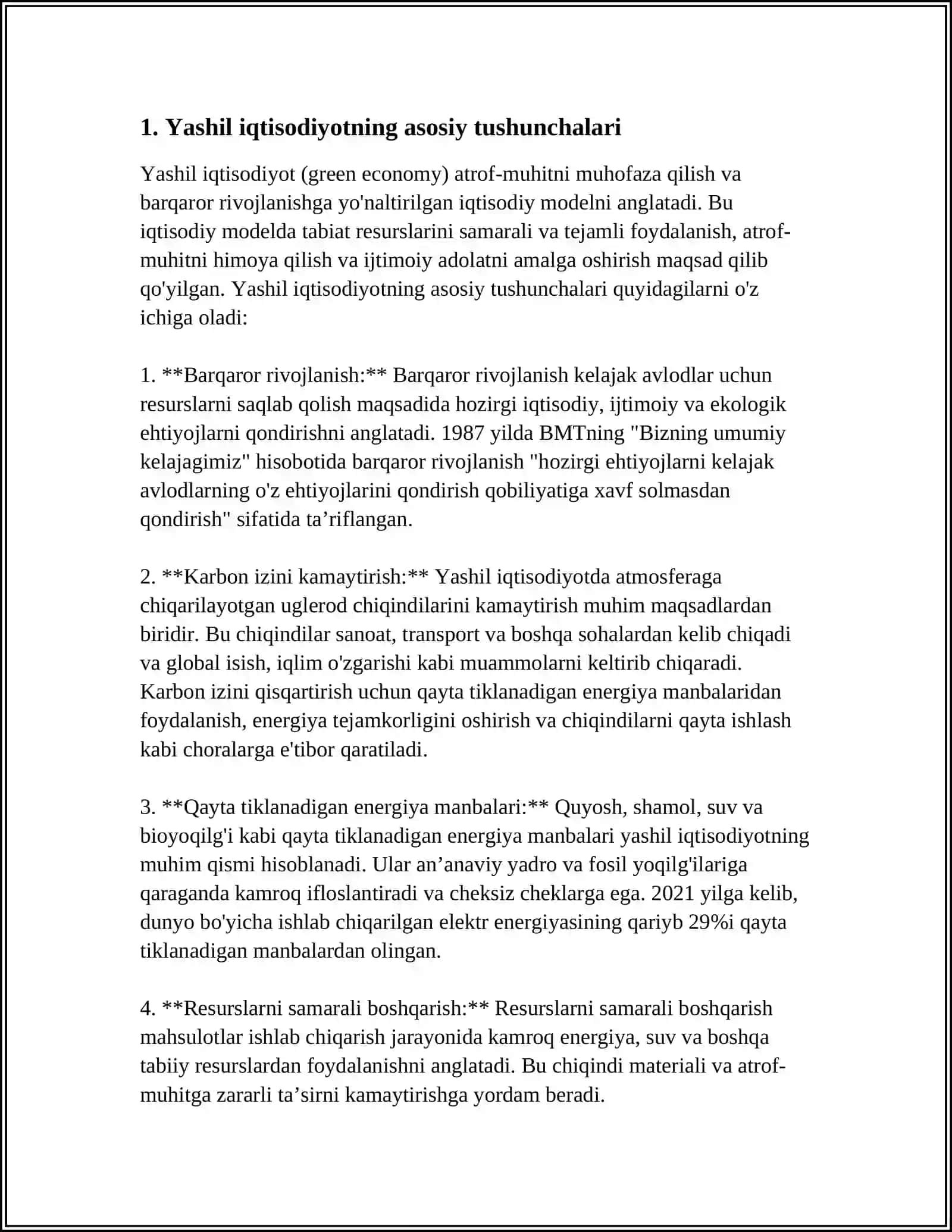 Yashil iqtisodiyot va iste'molchi tanlovi 3