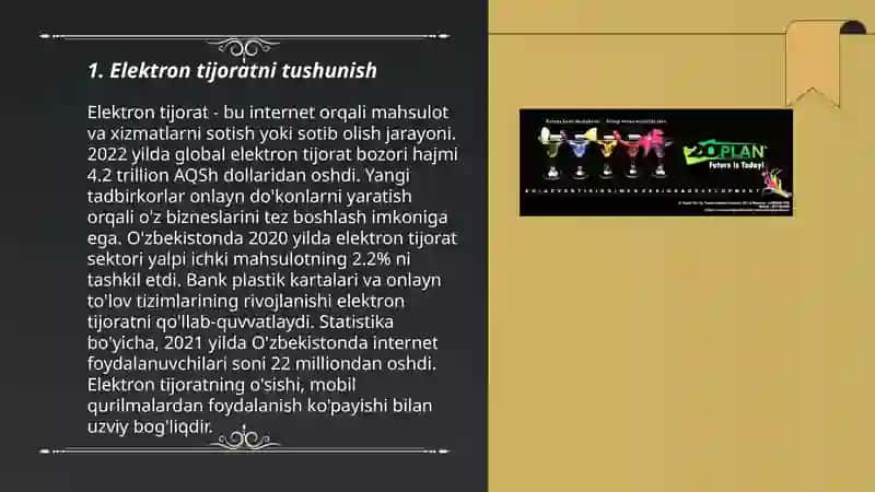 Elektron tijoratni tushunish 3