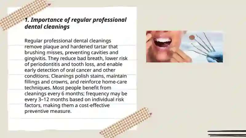Oral health. Dental cleaning 3