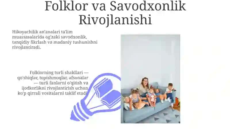 Folklor va Savodxonlik Rivojlanishi 3
