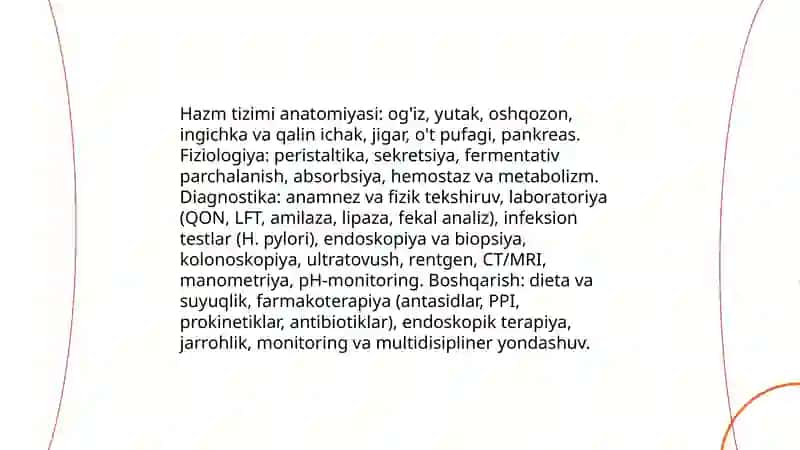 Hazm Tizimini Boshqarish va Tekshirish Usullari 3