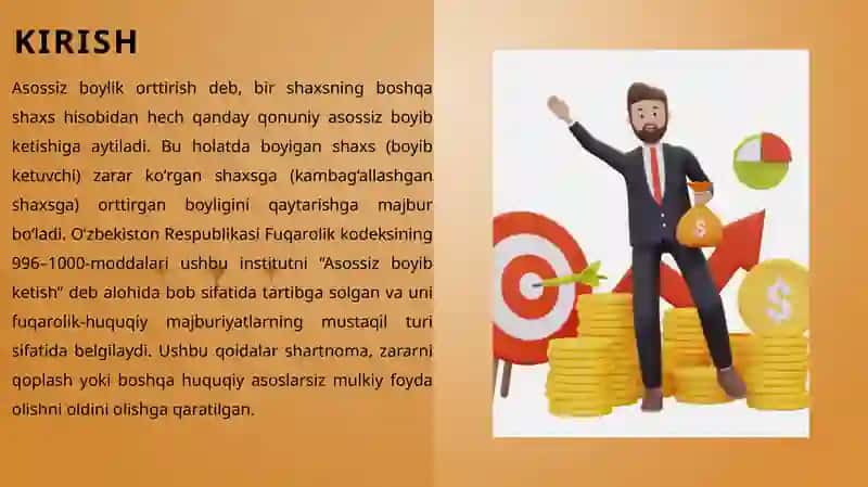 Asossiz boylik orttirish oqibatida kelib chiqadigan majburiyatlar 3