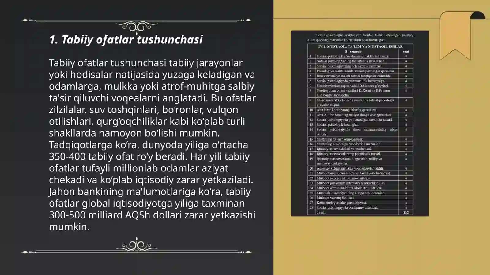 Tabiy ekstrimal vaziyatlarning tasnifi 3